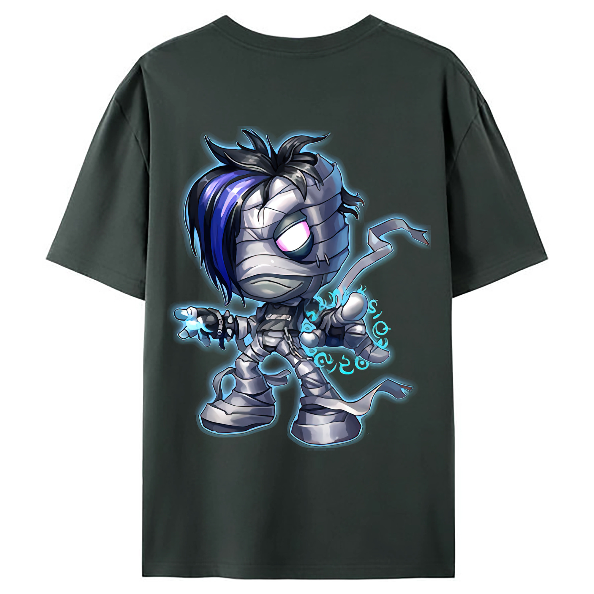 （画像用） リーグ・オブ・レジェンド League of Legends LOL 綿100％ メンズ半袖Tシャツ（バックプリント） 通気性